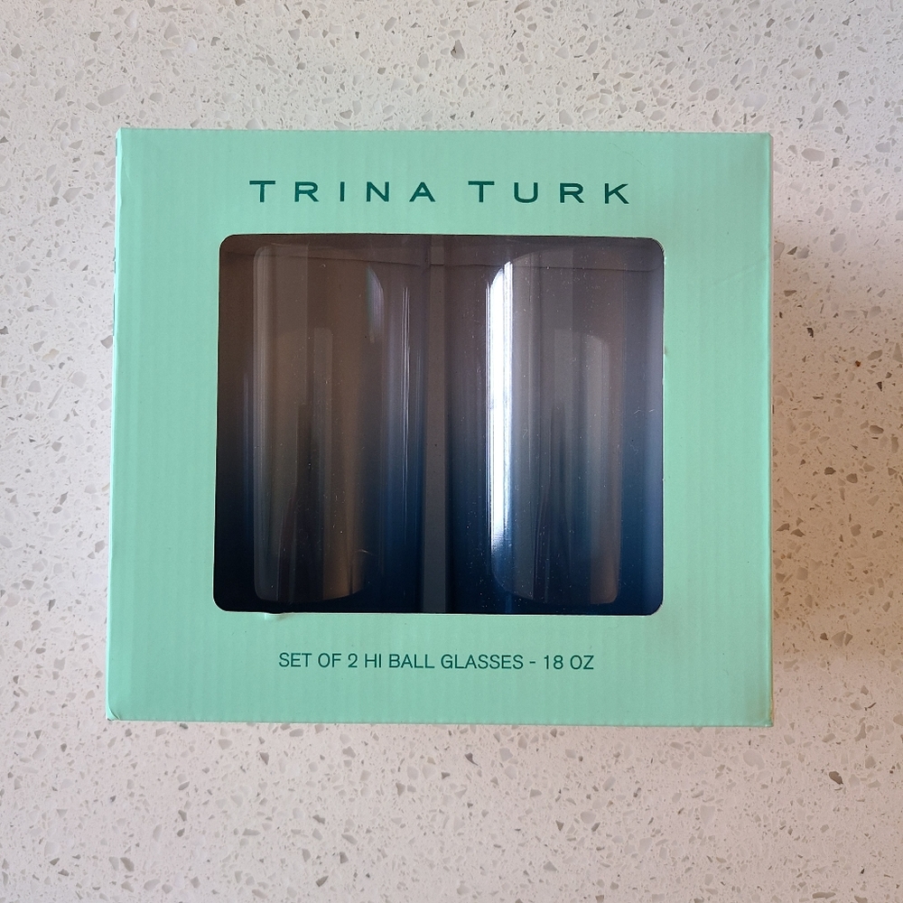 NEW Trina Turk acrylic cups set of 2